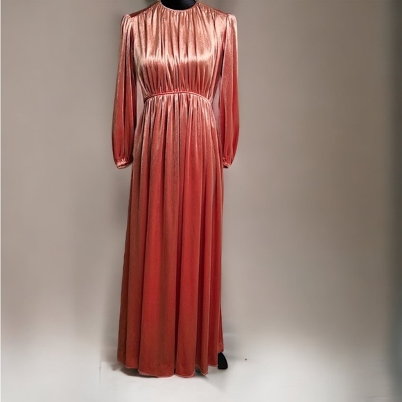 VINTAGE Dalani II | Velveteen Empire Waist Maxi | Size 12 - Picture 1 of 13